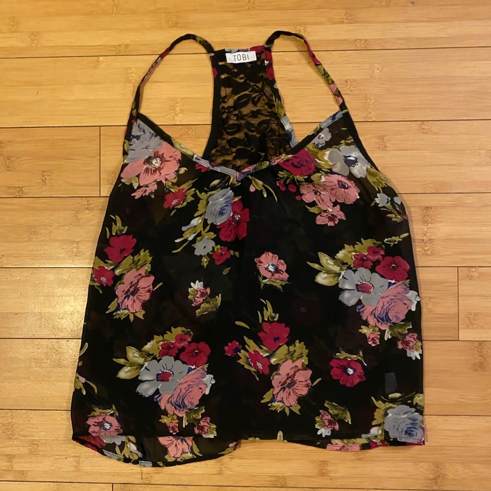 Floral Flowy Crop Top